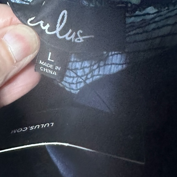 Rainforest Blooms Navy Blue Print Strapless Midi Jumpsuit Large - Picture 6 of 11